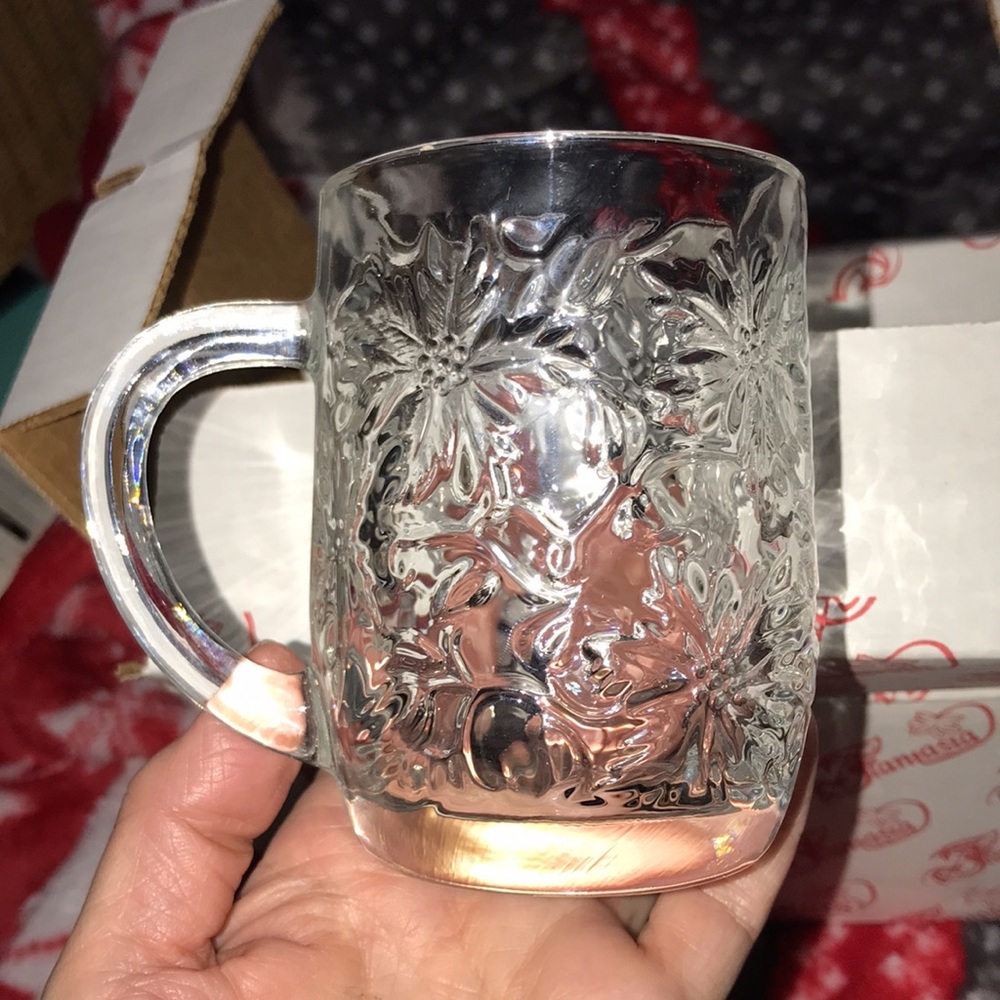 Princess House Exclusive Crystal Mugs Set of 4 PERFECT CONDITION